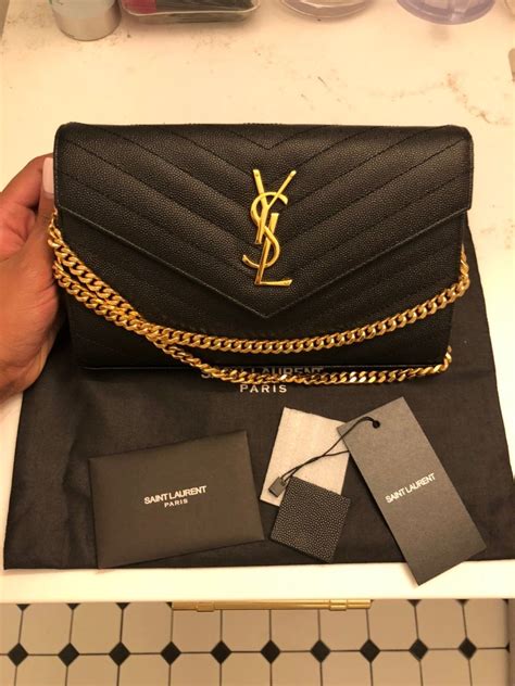 ysl mens wallet chain|best wallet on chain women.